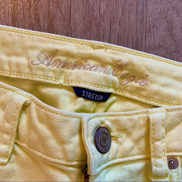 American Eagle yellow stretch skinny jeans - Picture 3 of 6